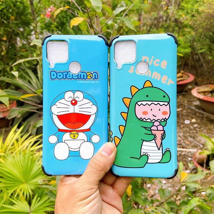 Ốp idm hình khủng long và doraemon realme c12/ c15 siêu hot