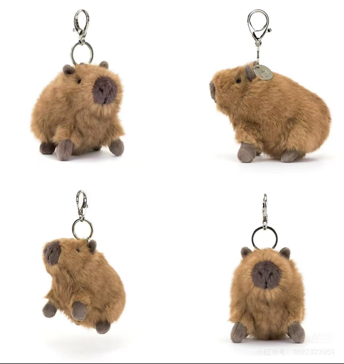 jellycat Mặt dây chuyền có cả ba thẻ và một con dấu thép, khắc hình Gấu Barcelona, Cà Tím và Bánh Sừng Bò.   Nhiều kiểu quà tặng khác nhau - 9