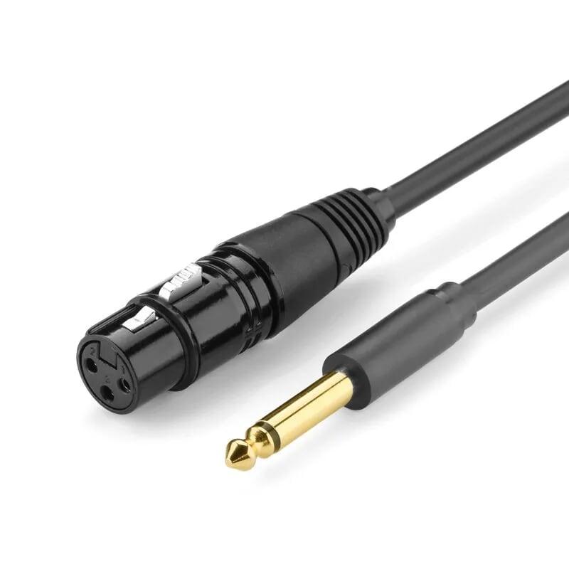 Ugreen 20719 2m màu đen cáp âm thanh 6.5mm sang xlr âm av131