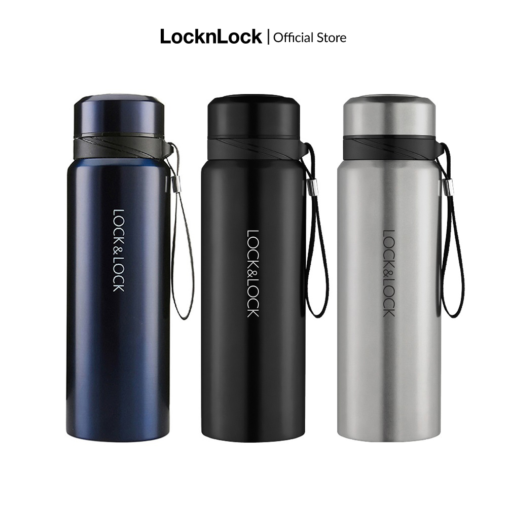 Bình giữ nhiệt Lock&Lock Vacuum Bottle LHC6180 800ml Chất liệu Thép không gỉ Có dây xách tiện lợi kích thước nhỏ gọn Mức giữ nhiệt vượt trội Giới hạn 5 sản phẩm một đơn hàng