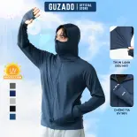 Áo chống nắng nam GUZADO vải thun lạnh cao cấp chống tia UV cực tốt thiết kế 5 màu cơ bản form regular fit cực kì thoải mái GCN02