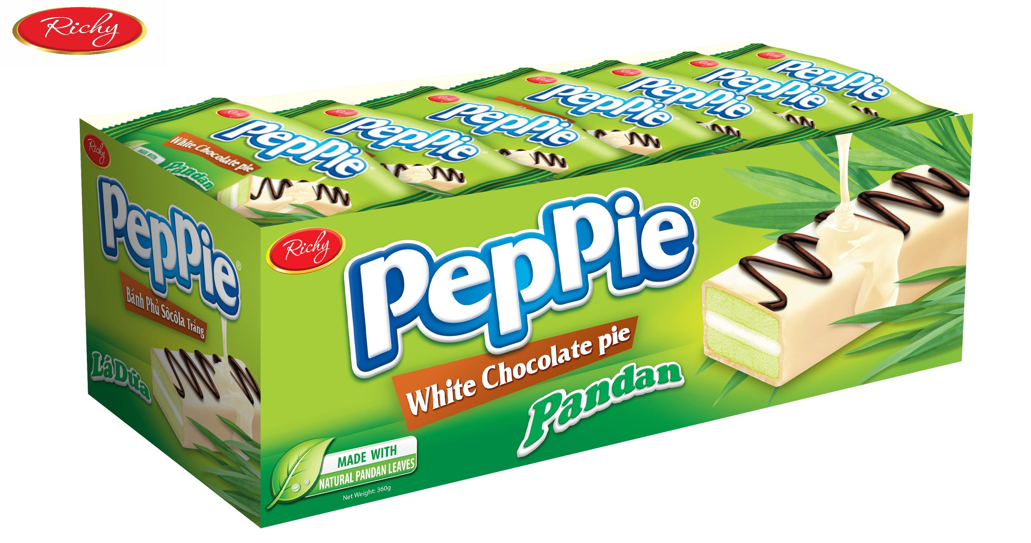 Bánh Peppie Richy Khay Vị Dứa 360g