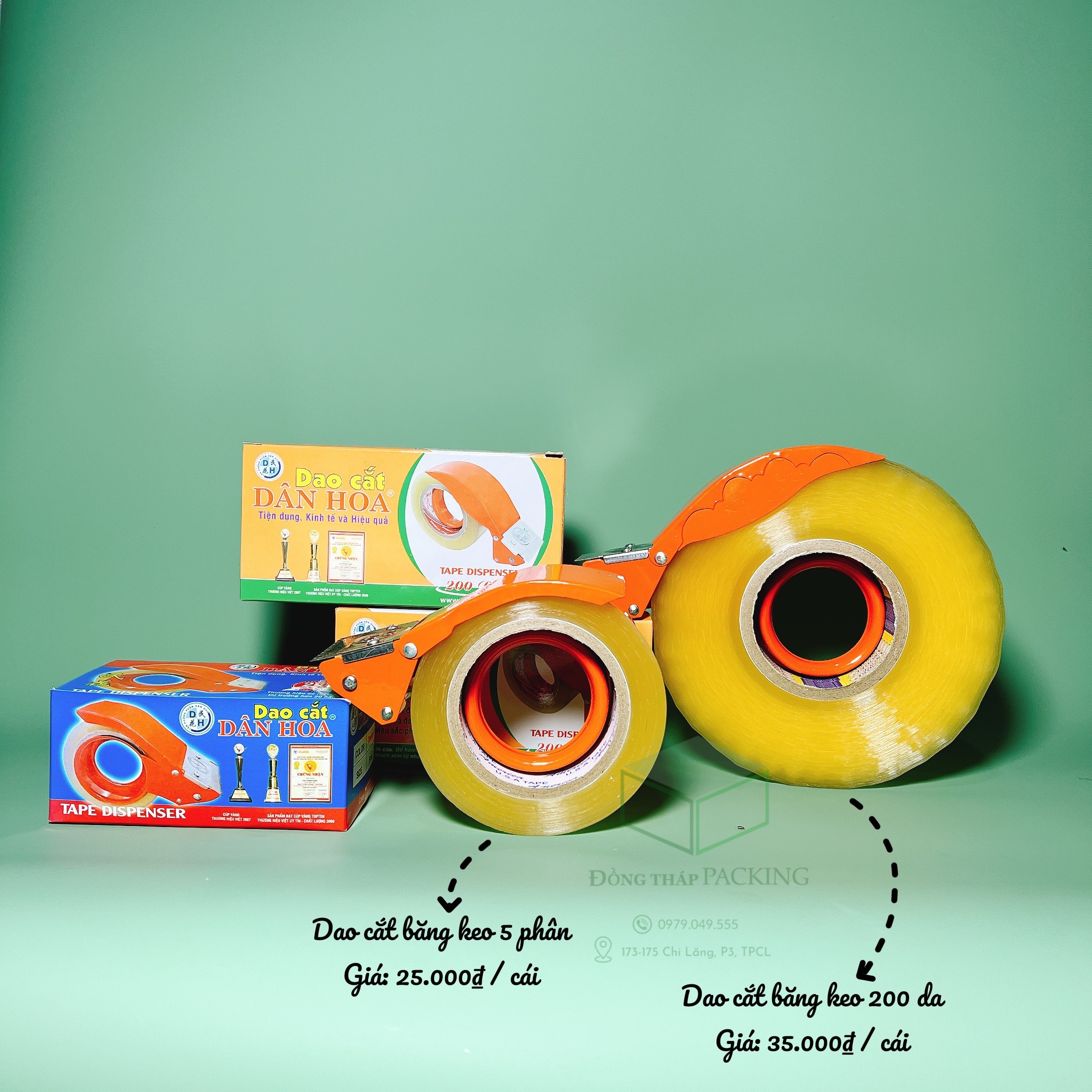 Dao cắt băng keo dân hoa