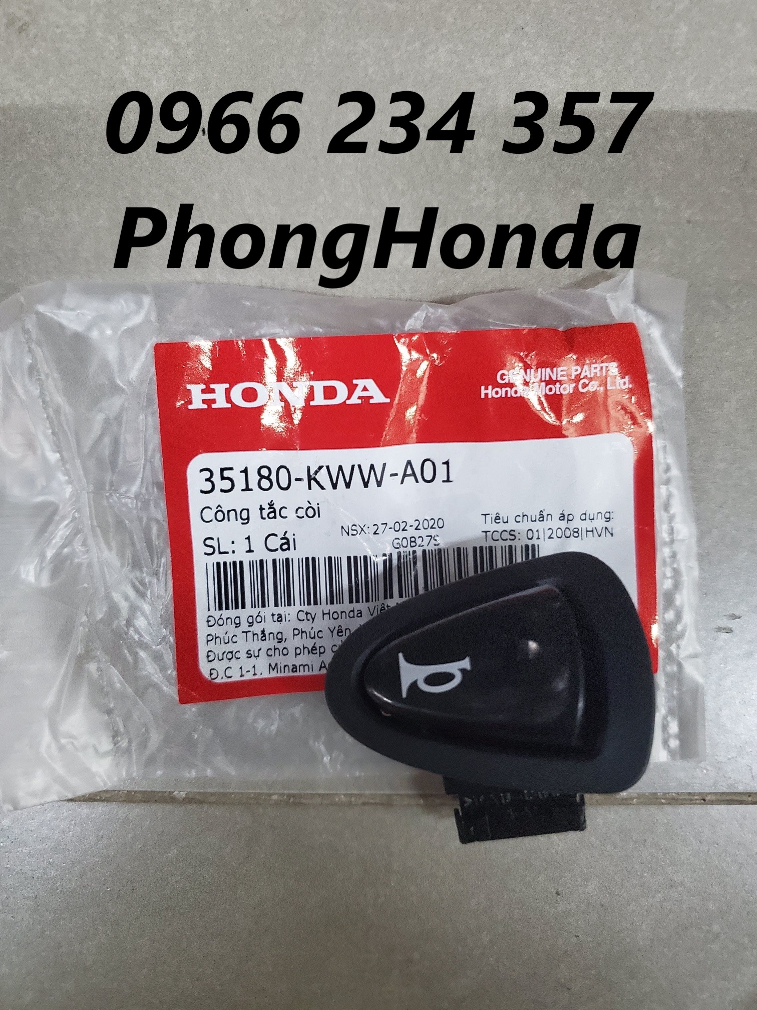 Nút công tắc Fu X 125 chính hiệu honda