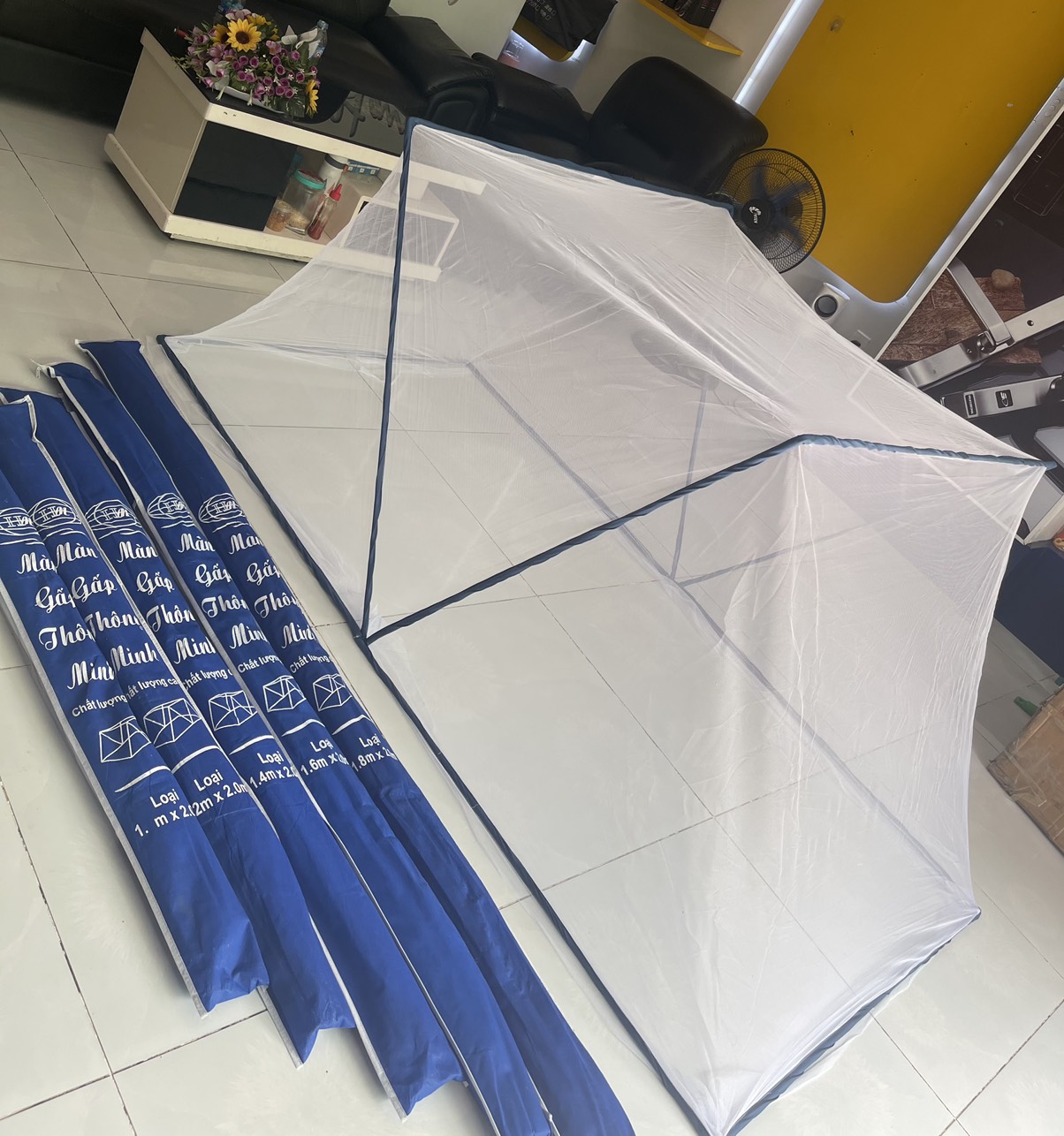 Mùng xếp, mùng xếp gọn, mùng chụp gấp gọn, mùng gấp gọn, mùng thông minh đủ size giường 1m, 1m2, 1m4, 1m6, 1m8