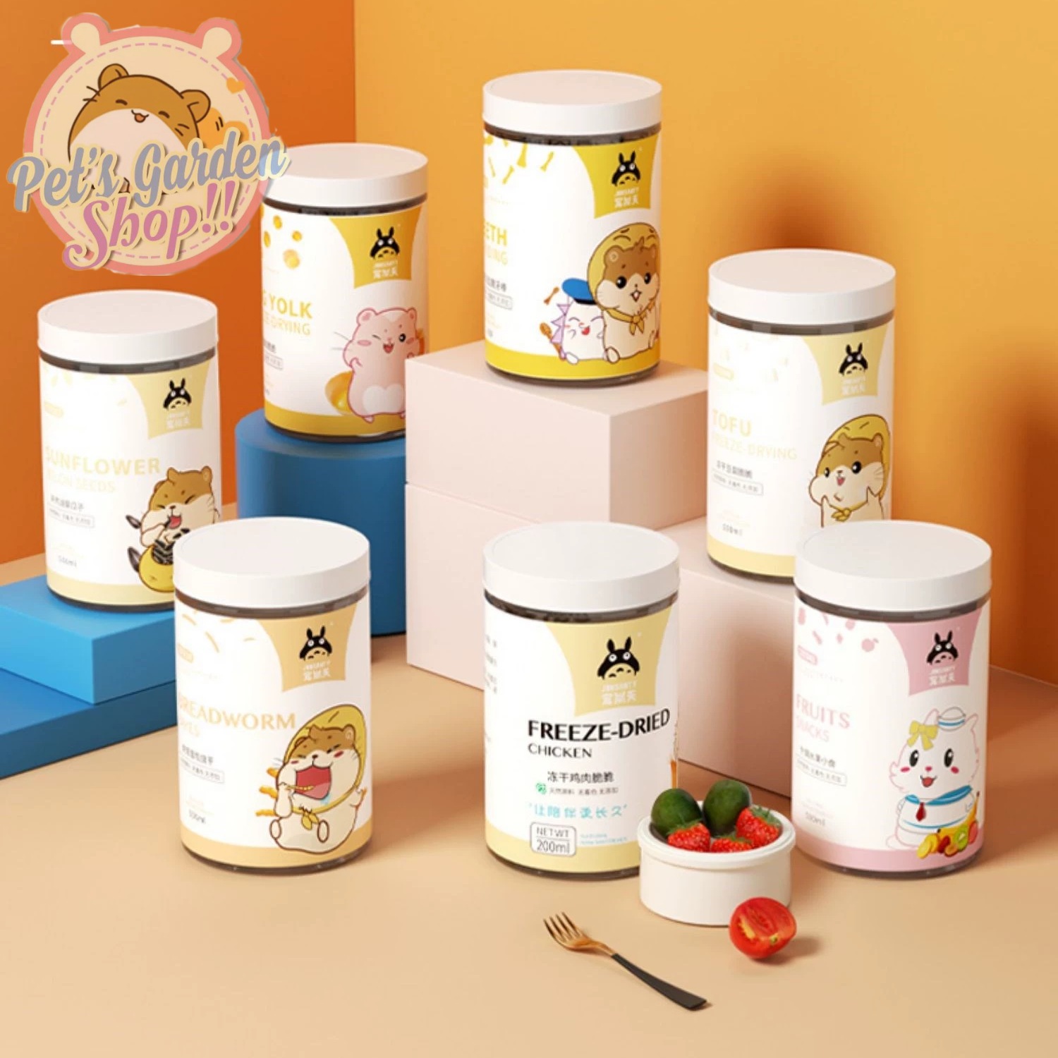 Hũ thức ăn dặm Jonsanty các loại cho hamster, thỏ, sóc...