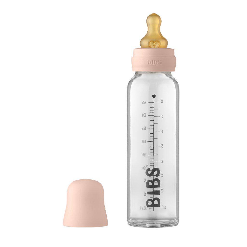 Set Bình Sữa Cho Bé BIBS Chính Hãng Chất Liệu Thủy Tinh Dung Tích 110ml/225ml