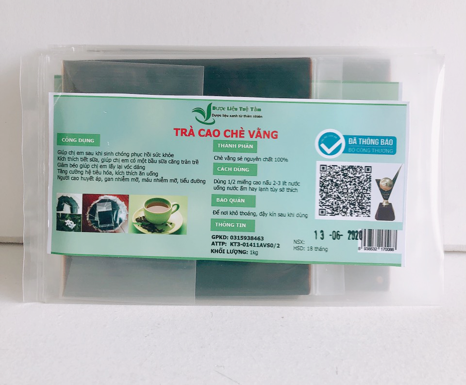 Cao chè vằng Quảng Trị - 1kg được 50 miếng - Giảm cân lợi