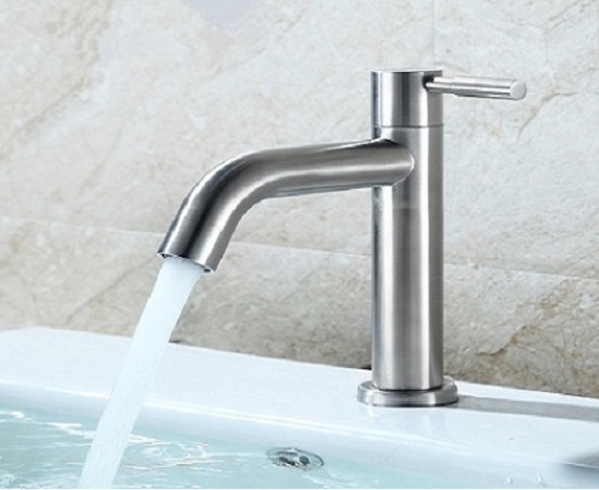 Vòi rửa mặt, Vòi lạnh lavabo inox 304 cao cấp VL03