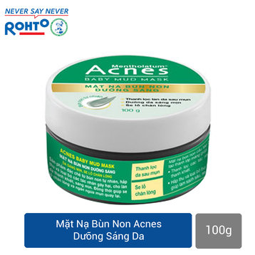 [HCM]Mặt Nạ Bùn Non Acnes Dưỡng Sáng Da 100g Baby Mud Mask