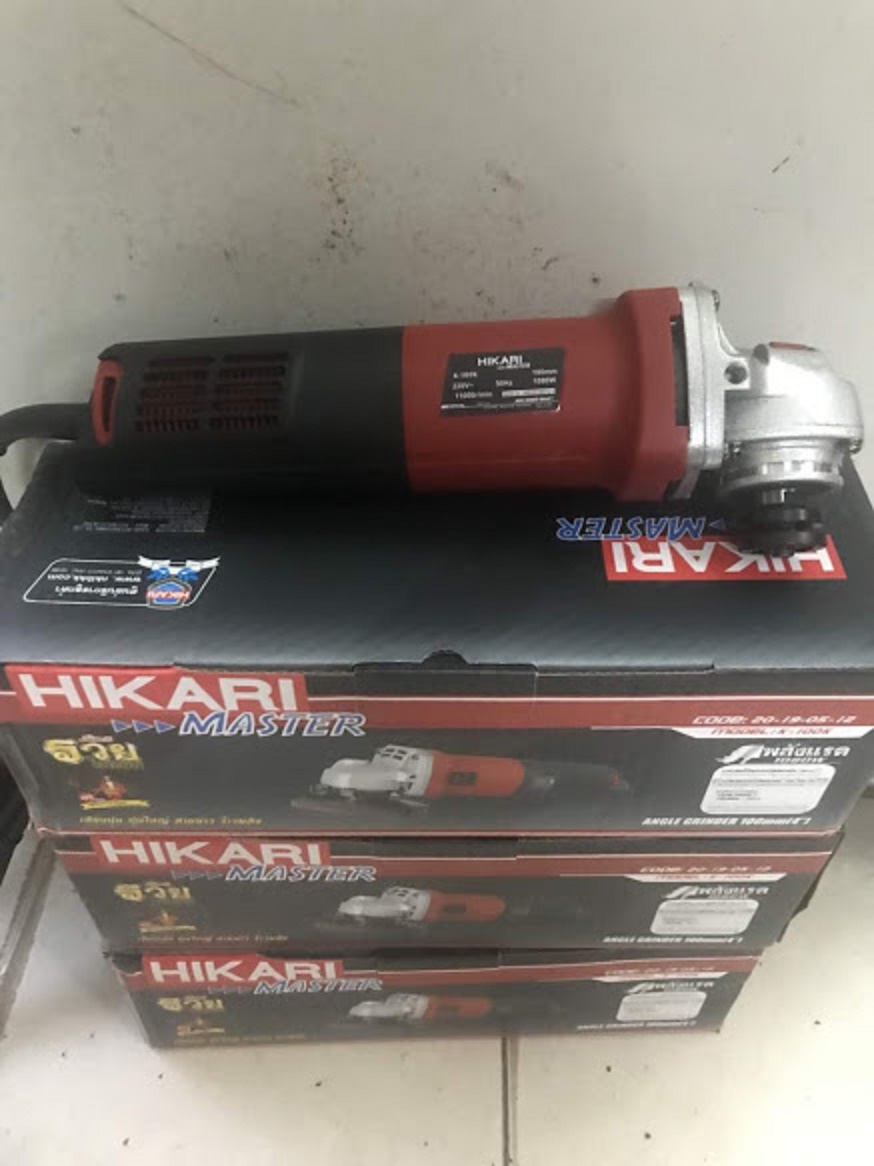 Máy mài cầm tay hikari k-100k, 1080w , madein thái lan, lắp đá mài 100mm, rô to dài, hàng cao câp, nặng 2 kg