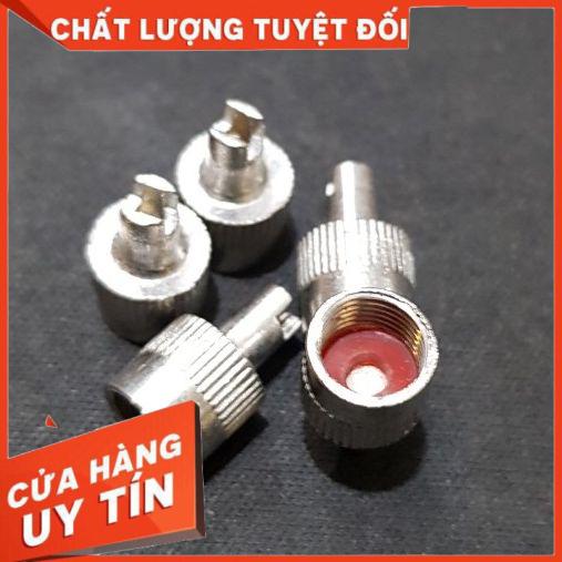[Có sẵn] Combo 6 nắp van bơm lốp xe đầu có khe cực tiện lợi cho xe hơi, xe máy, nắp vòi xe máy kèm mở kim ti van vòi