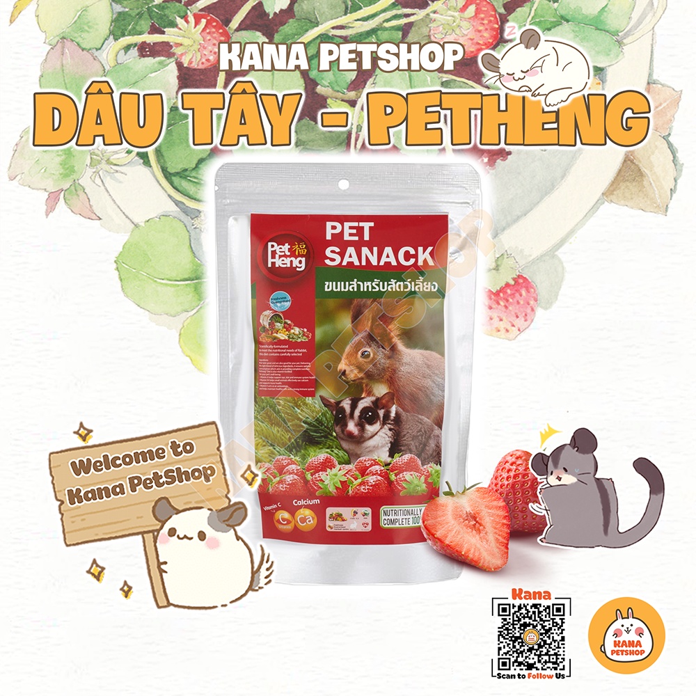 Thức ăn sóc bay hamster 🐹freeship🐹 đồ ăn dặm hamster marshmallow dâu tây mỹ sugar glider pet heng food