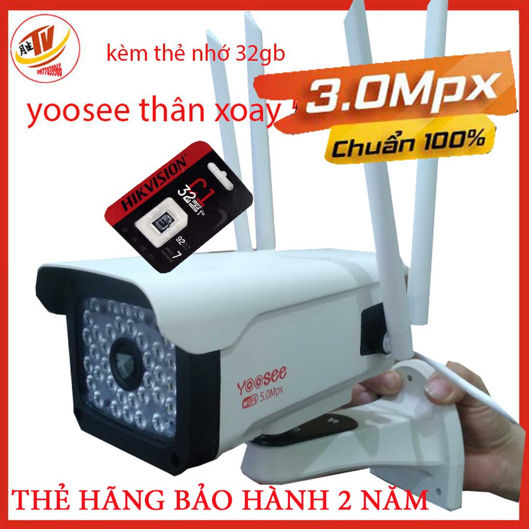 Camera IP WiFi Ngoài trời quay 360 độ ,Độ phân giải FULL HD 3.0Mpx 1920 X 1080P,ghi âm, đàm thoại 2 chiều, lưu trữ video, chống nước cực tốt