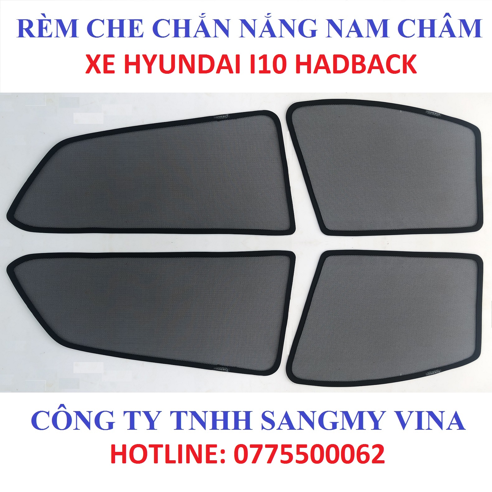 Rèm che chắn nắng nam châm xe Hyundai I10 hadback