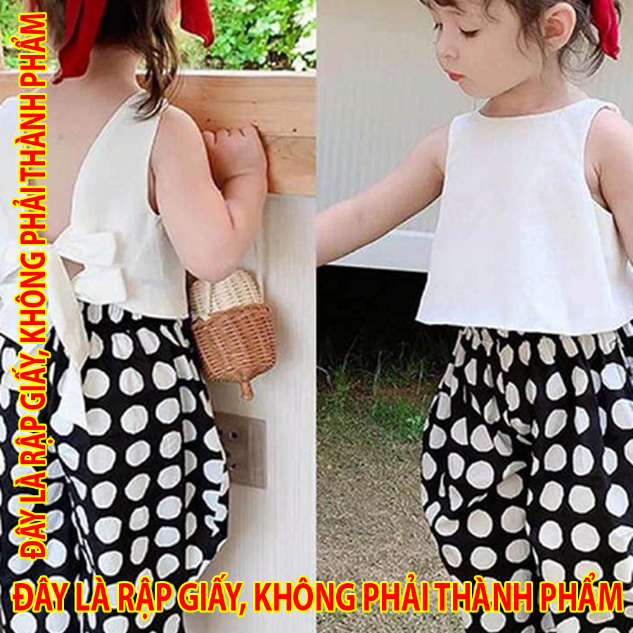 Rập giấy 30024 - bộ nơ lưng + quần phồng