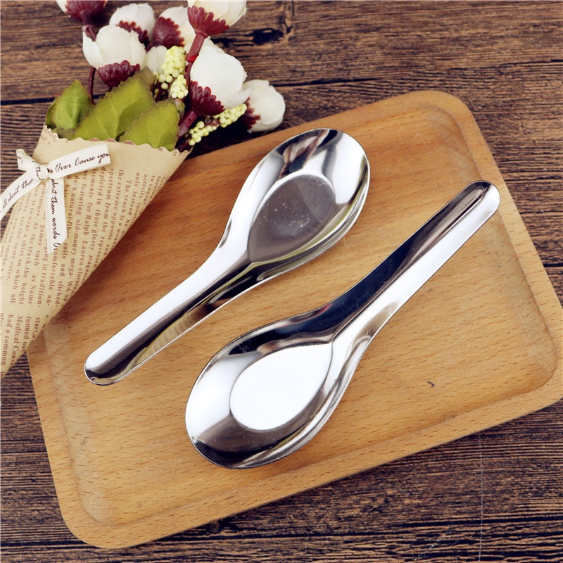 Thìa phở Inox 304 loại đẹp bền, muỗng ăn cơm