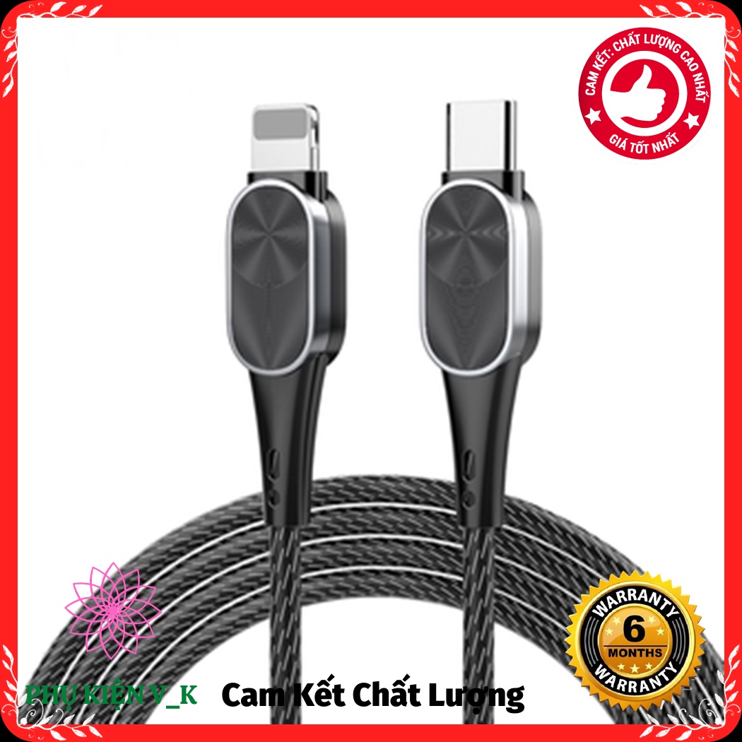 Cáp sạc nhanh 20w typec to lighting dùng cho iphone