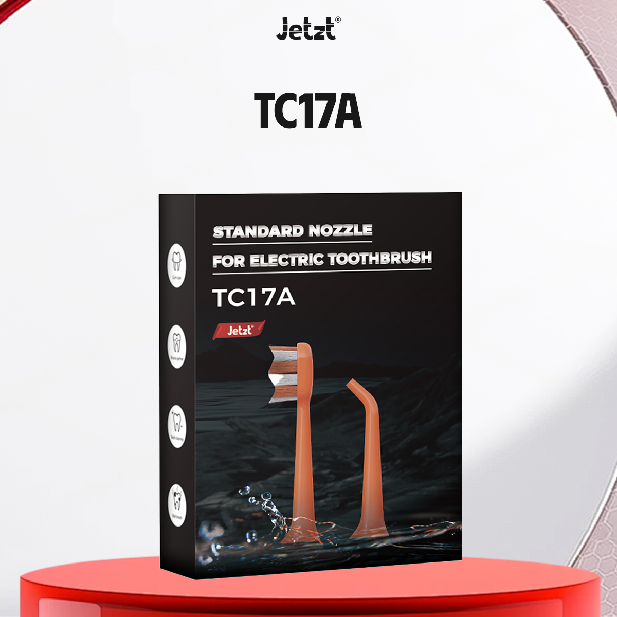 Bộ đầu chải, tăm thay thế bàn chải điện tích hợp tăm nước Jetzt Care TC17