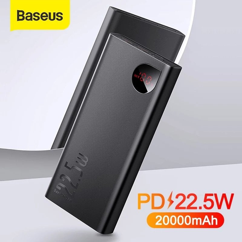 Pin dự phòng sạc nhanh, vỏ kim loại Baseus Adaman Metal Digital Display