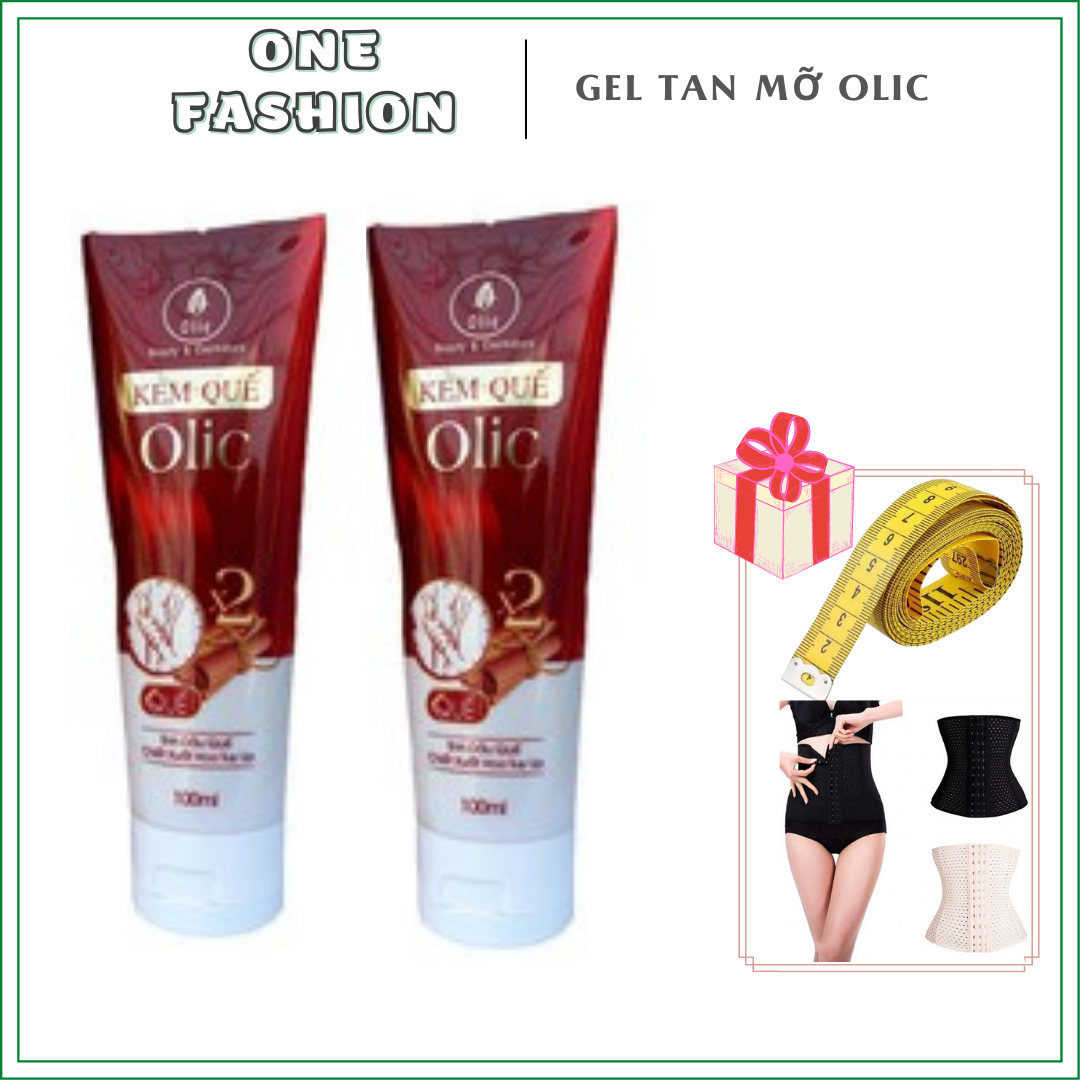 [ Tặng Đai Gen Nịt Bụng $ Thước Dây ] Combo 2 Gel Tan Mỡ Quế Olic - Giảm Mỡ Bụng Hiệu Quả