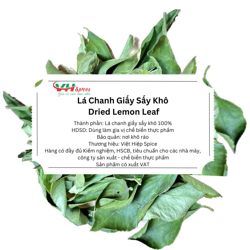 Lá chanh giấy sấy khô túi 1kg việt hiệp