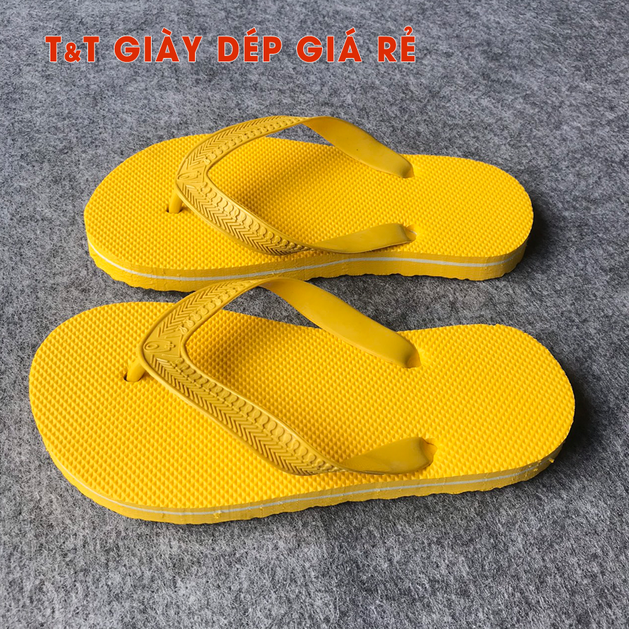 Dép xốp quai kẹp ( đi trong nhà, khách sạn) màu vàng