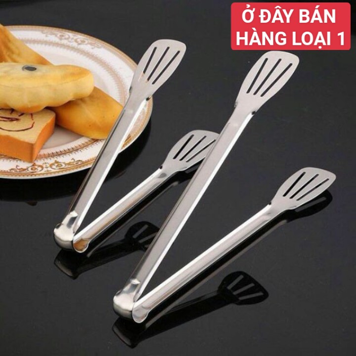 Dụng cụ gắp đá, gắp bánh, gắp thức ăn, kẹp gắp đồ nướng inox princess