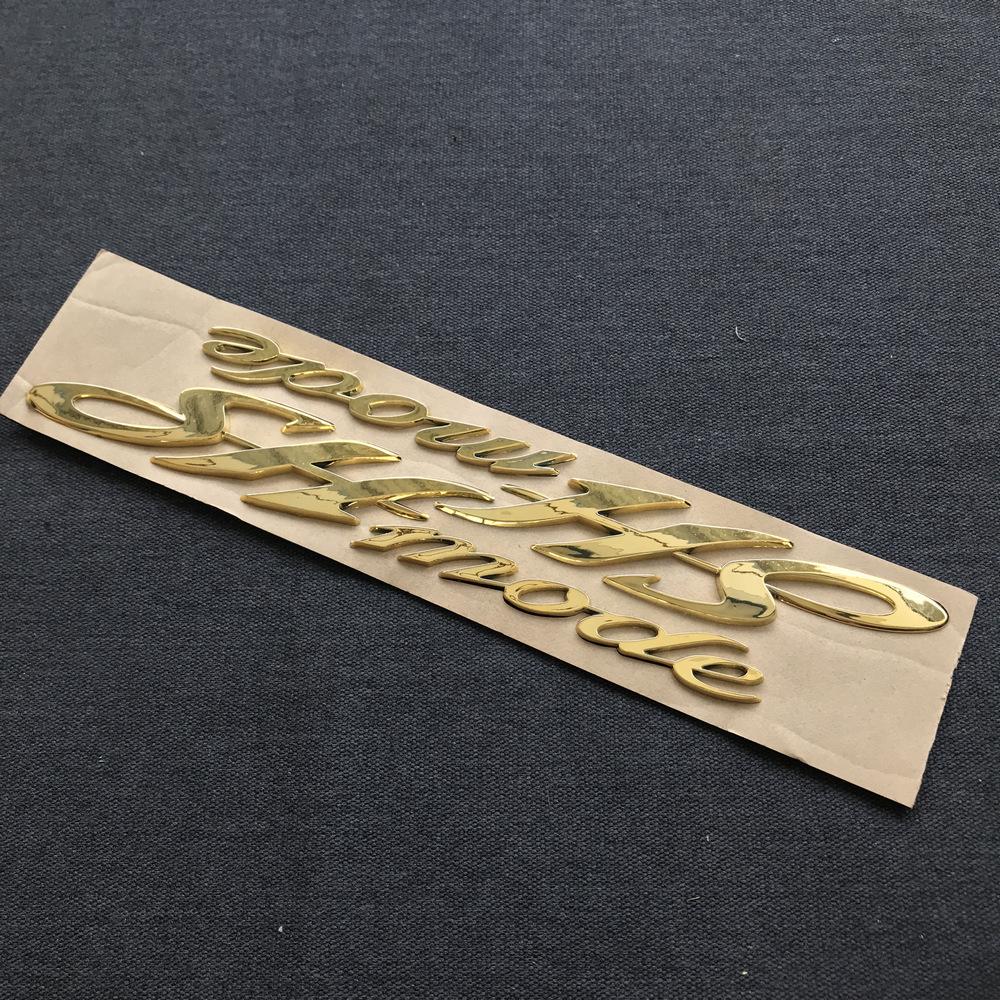 Tem chữ nổi SH MODE chất đừng hỏi, tem nhựa nổi keo dán 3M chắc chắn (MÀU VÀNG)