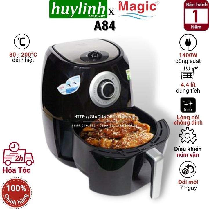 Nồi chiên không dầu magic korea a84 - a78 new - 4.4 lít -