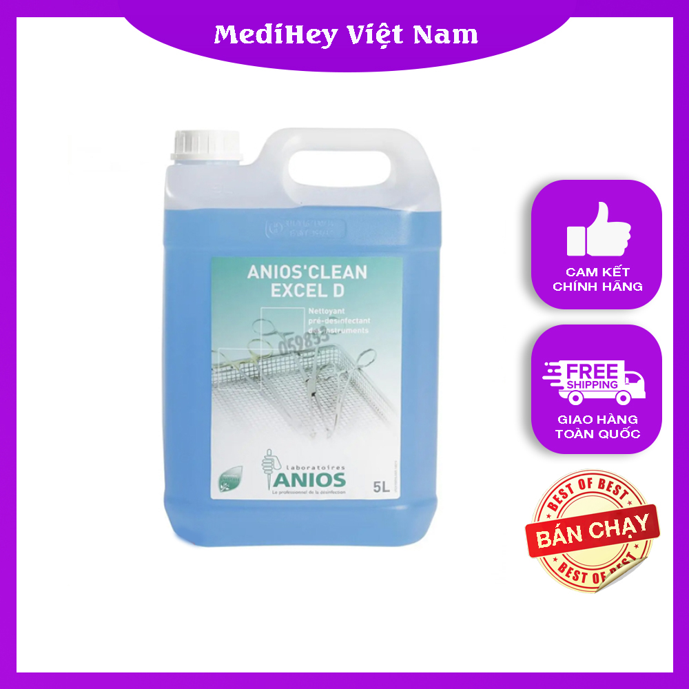 Anios’ Clean Excel D Dung dịch làm sạch và tiền khử khuẩn dụng cụ y tế