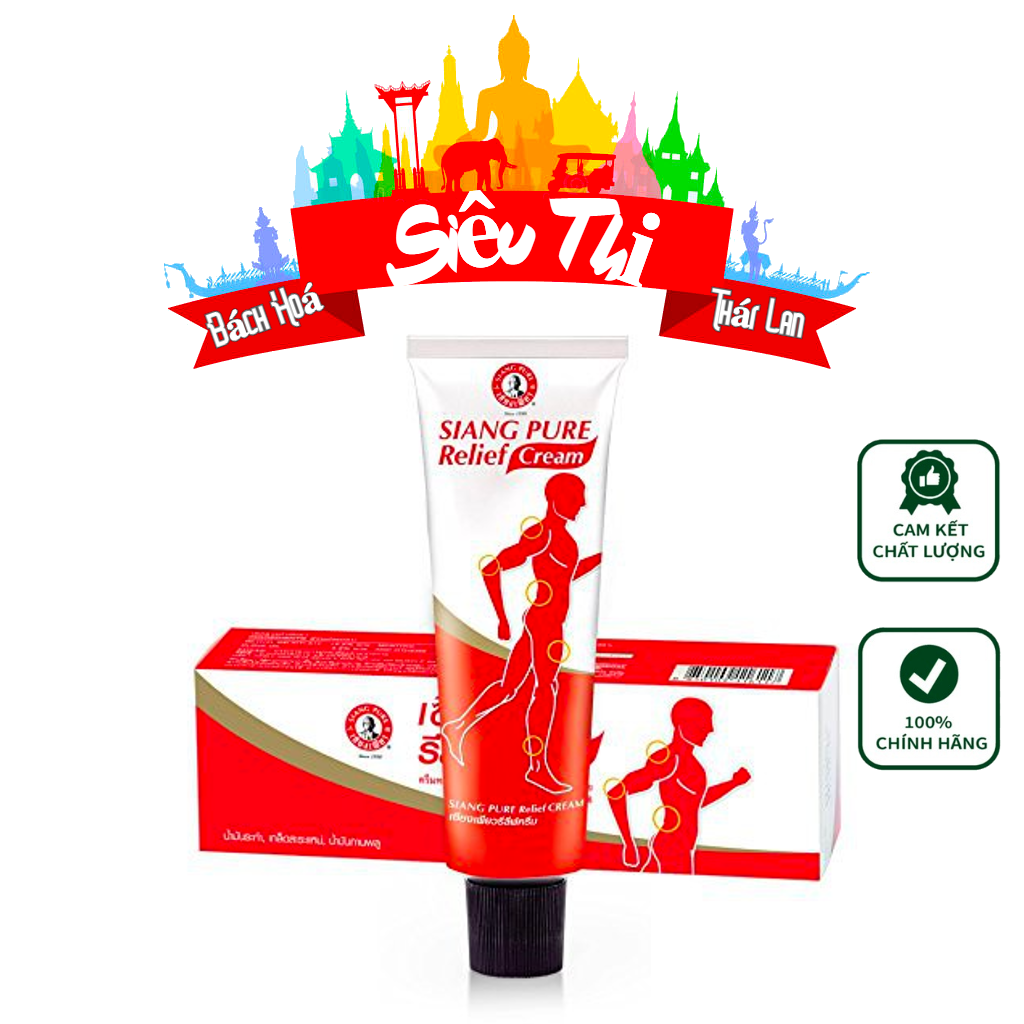 Dầu xoa bóp đỏ siang pure oil 30g thái lan