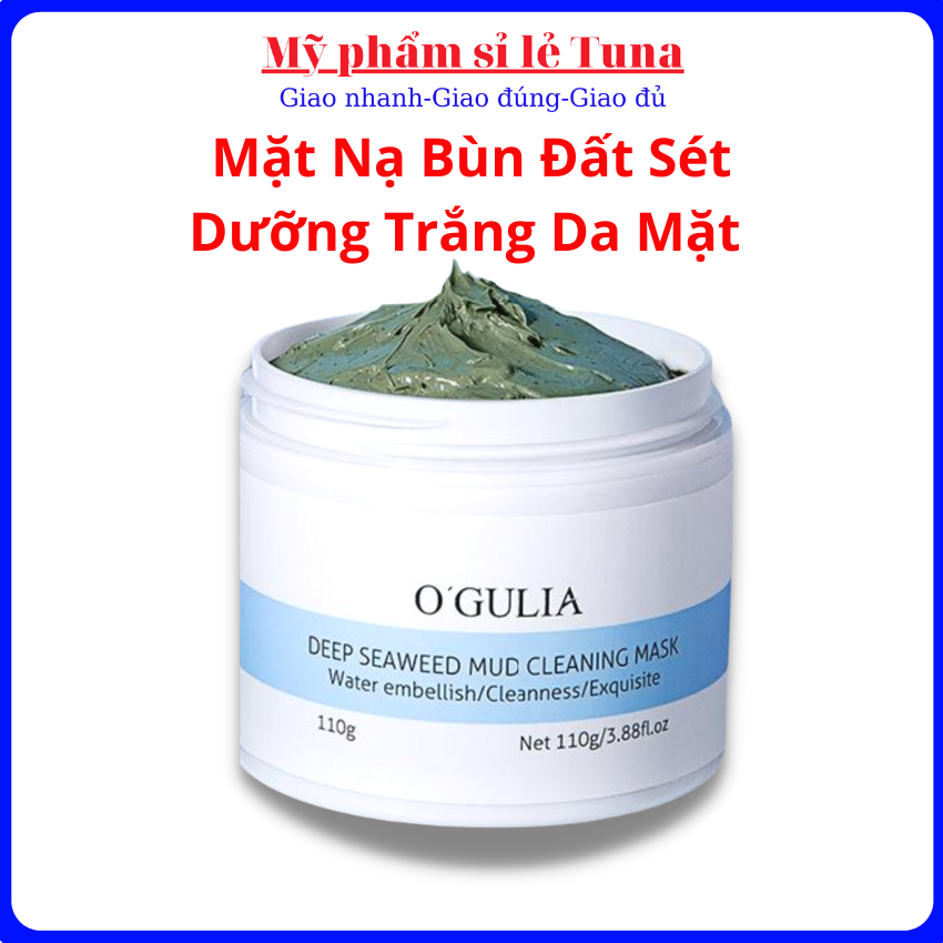 Mặt nạ bùn dưỡng ẩm làm trắng 110g mặt nạ dưỡng trắng da se khít lỗ chân lông kiềm dầu myphamtuna ka044