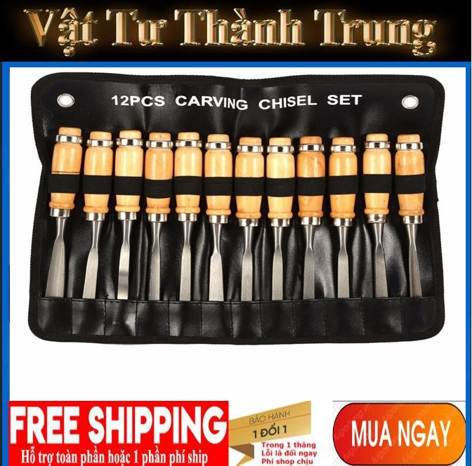 Bộ 12 mũi dao đục gỗ,khắc gỗ đa năng