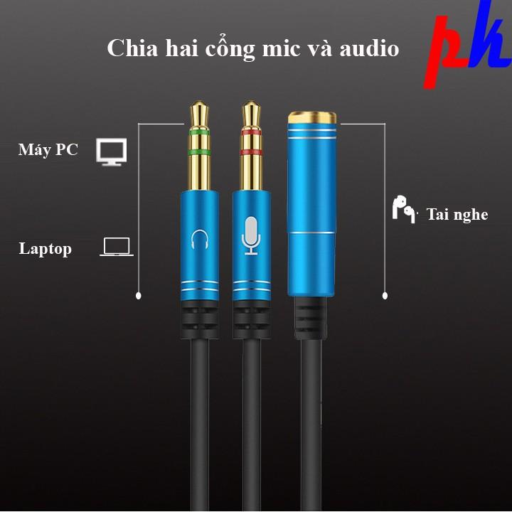 Jack chia audio và mic KL12