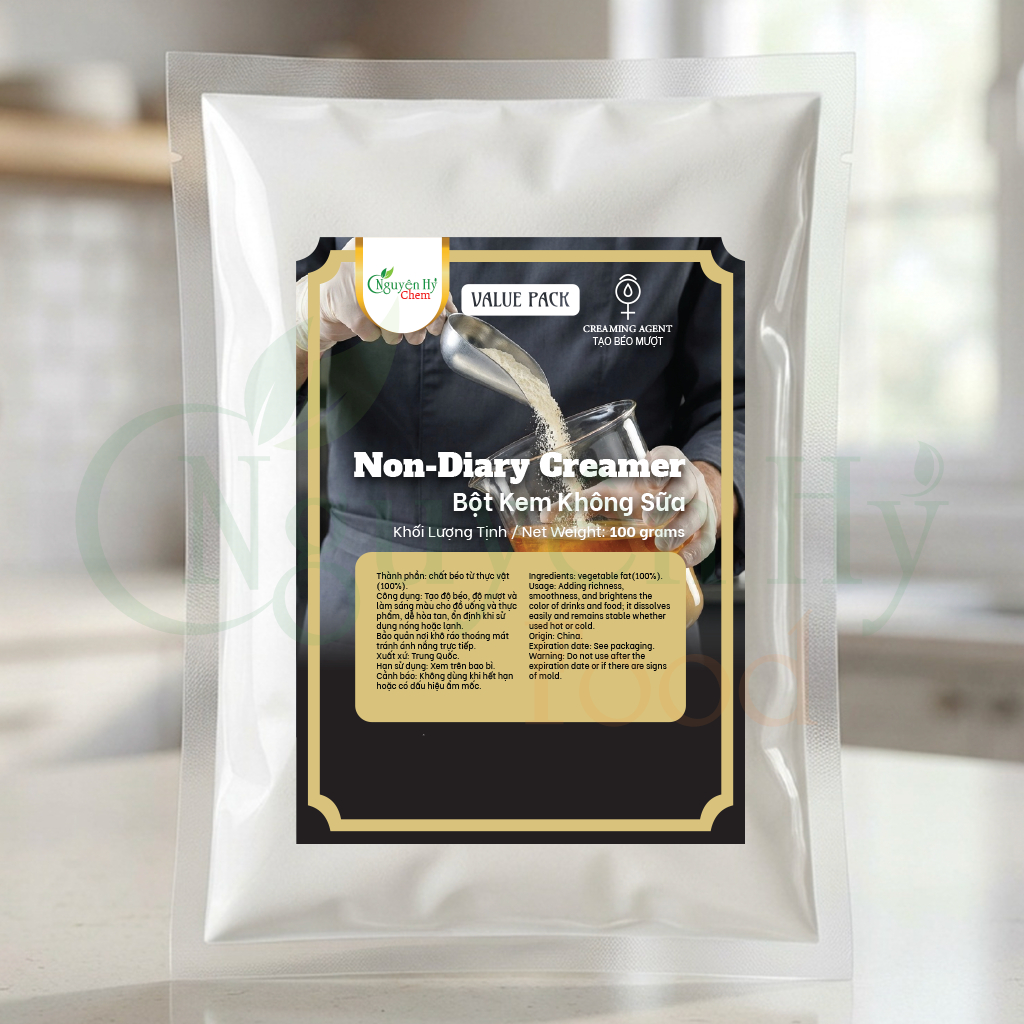 Bột Kem Không Sữa Giá Tốt Uống Cà Phê Làm Bánh Non-Diary Creamer Nguyên Hỷ Chemistry 50g / 100g
