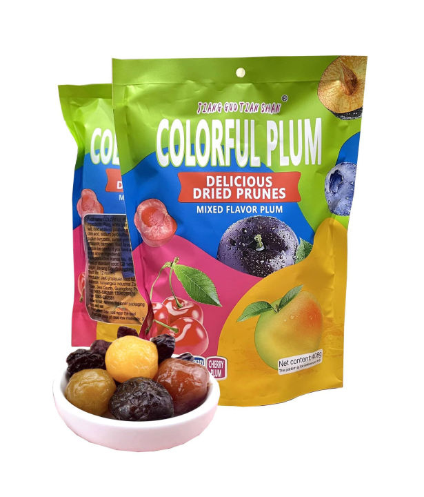 Ô mai xí muội mix nhiều loại trái cây Coloful Plum túi 408g