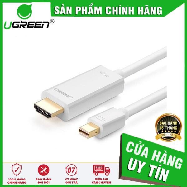 Cáp Mini Displayport to HDMI cao cấp dài 3M màu trắng Ugreen 10453 - Hàng chính hãng