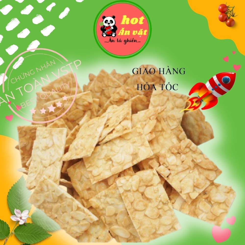 Bánh ngói hạnh nhân trứng muối hạnh nhân 250gr đồ ăn vặt