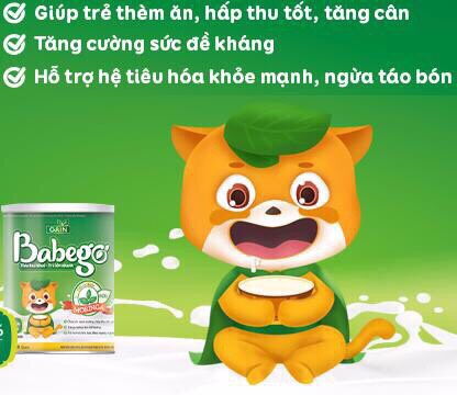 Sữa thảo dược chùm ngây Babego 800gr ( dành cho trẻ từ 0-12 tháng)