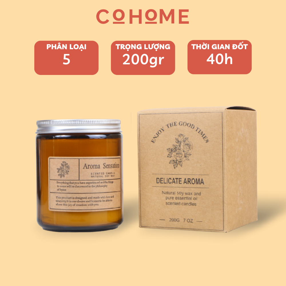 Nến thơm phòng tinh dầu không khói cao cấp tạo hương thơm thư giãn khử mùi, trang trí decor