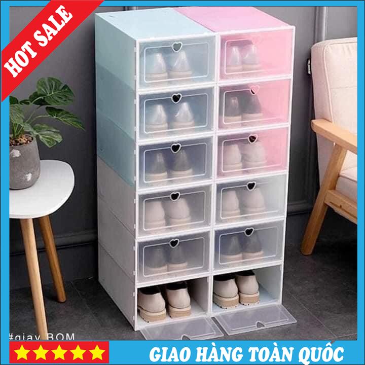 TỦ ĐỰNG GIÀY THÔNG MINH BẰNG NHỰA CỨNG TRONG SUỐT - HỘP ĐỰNG GIÀY DÉP - Kích thước nhỏ gọn, dễ di chuyển để được nhiều vị trí - Chất liệu nhựa mềm bền đẹp cùng thiết kế khay kéo tiện lợi