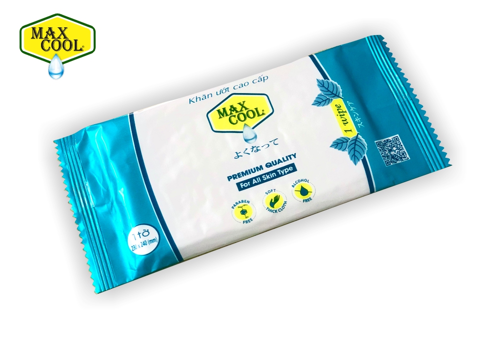 1 thùng khăn lạnh cao cấp Max Cool 20x24cm - dùng cho nhà hàng, quán ăn... nhận in ấn theo yêu cầu