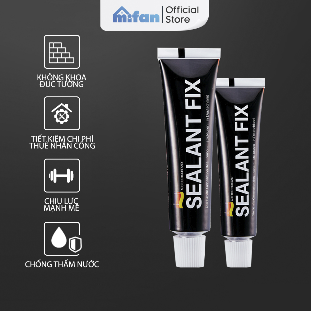 Keo Dán Đa Năng SEALANT FIX 40gr 18gr - Dính Siêu Chắc, Siêu Chịu Lực, Chống Thấm Nước - Treo Giá, Kệ, Gương, Tranh, Móc Tường - MIFAN