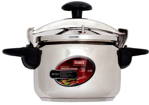 Tianxi bm-s-20 stainless steel pressure cooker 4 liters capacity