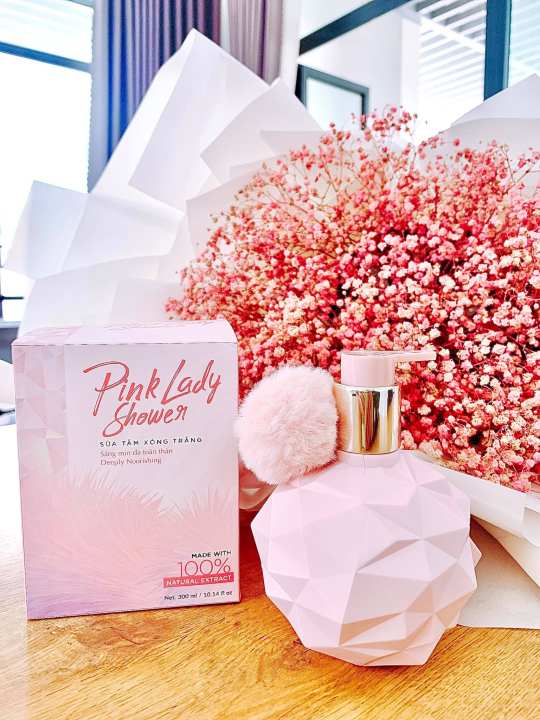 [HCM]Sữa tắm xông trắng Pink Lady Qlady sữa tắm