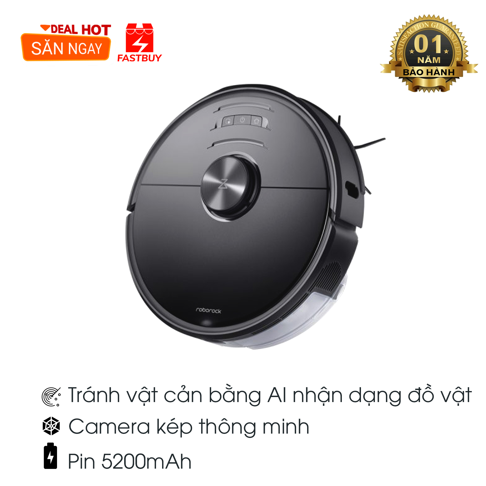 Bản quốc tế Robot hút bụi lau nhà Xiaomi Roborock S6 Maxv – Bảo hành 12 Tháng
