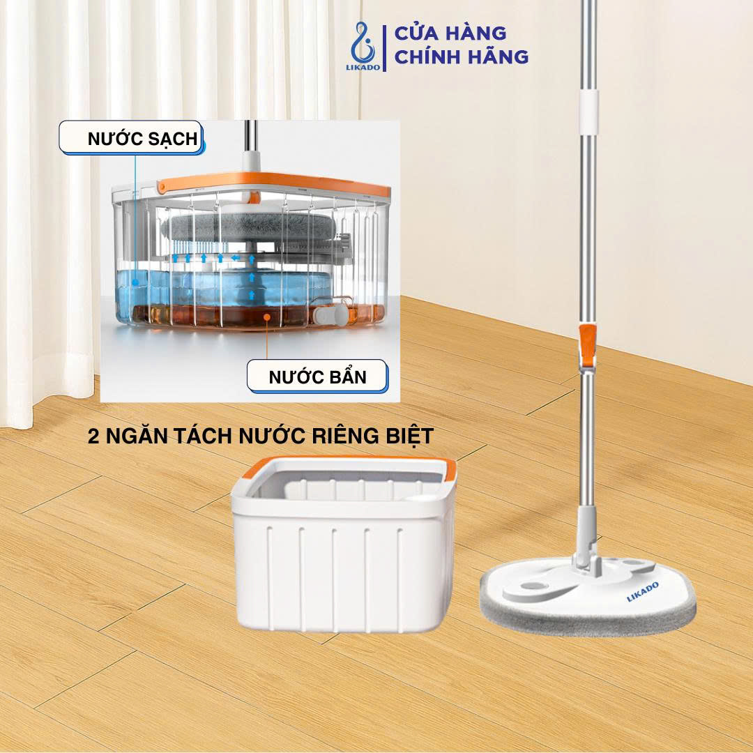 Cây lau nhà thông minh tách nước bẩn Likado LKD - 821