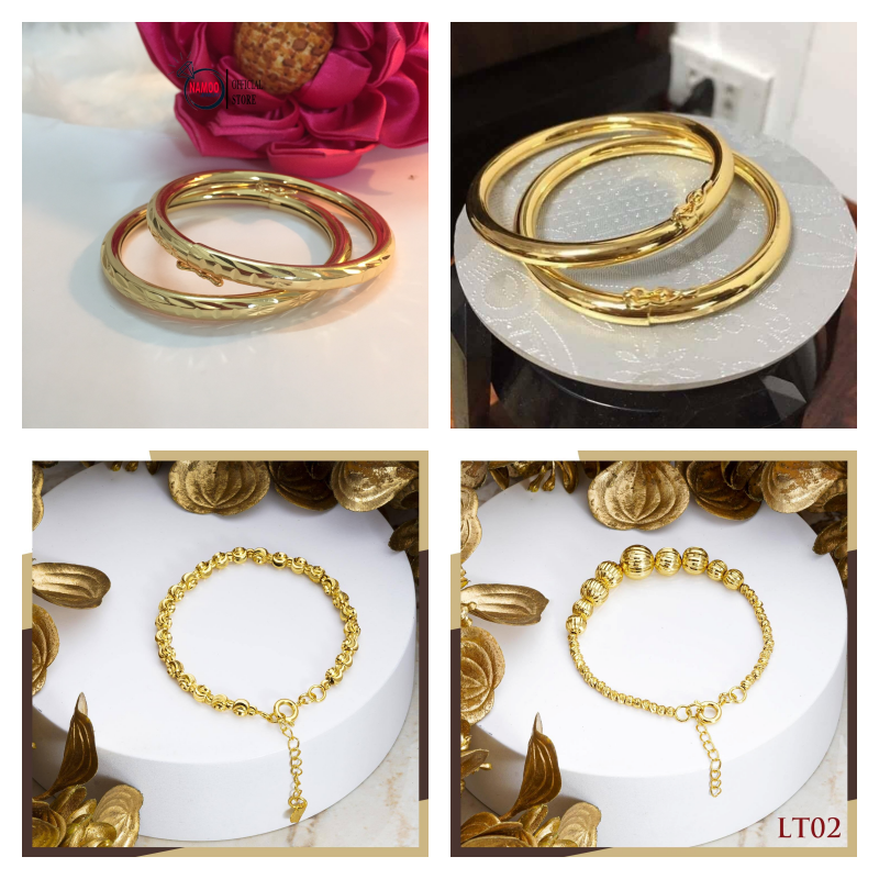 Lắc Tay Nữ Mạ Vàng Nữ, Vòng Tay Nữ Mạ 18k Cao Cấp Namoo Jewelry Nhiều mẫu