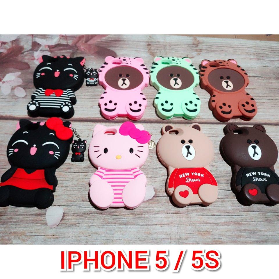 Ốp dẻo hình thú soạn hình ngẫu nhiên iphone 5